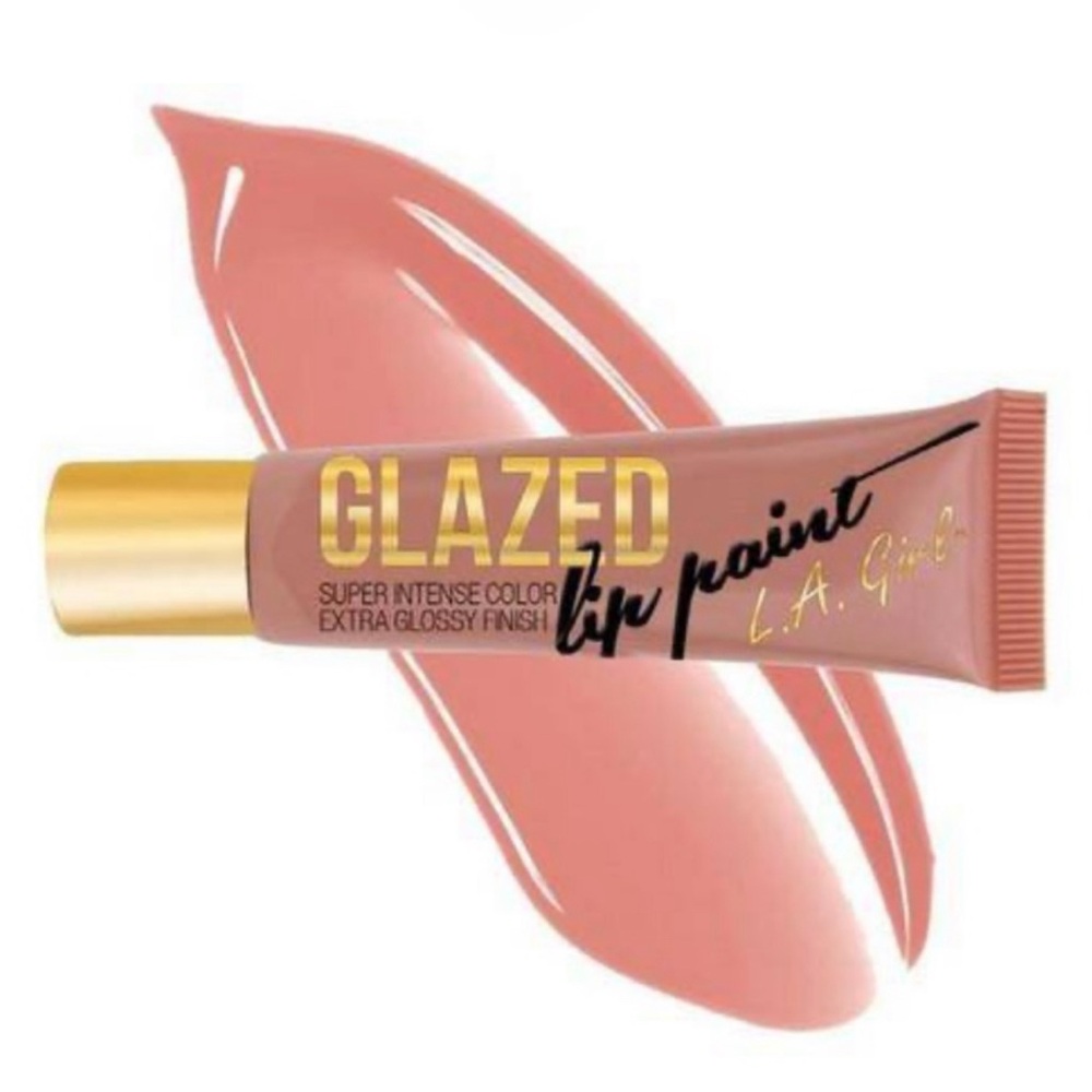 💞 New LA Girl Glazed Lip Paint Intense Color Lip Gloss in Pink Shade Elude